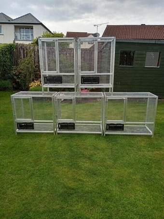 FIVE BREEDING CAGES     SOLD