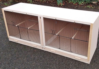6x Double Breeder Cages 3FT & 3 Treble Breeder Cages 4FT